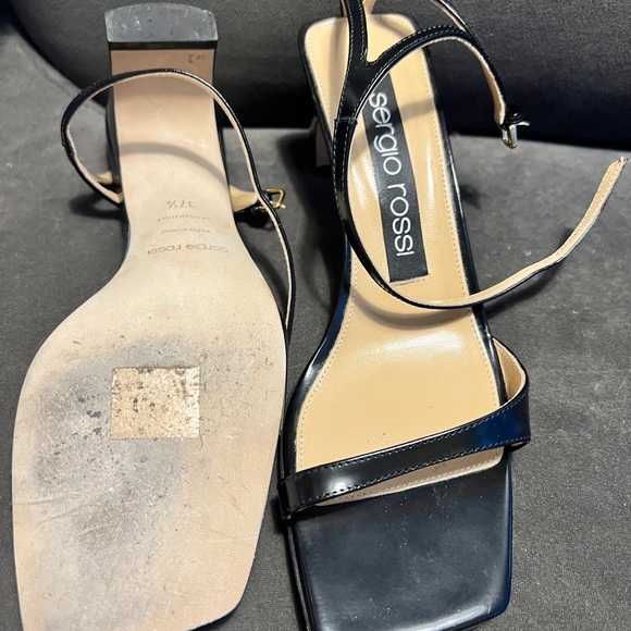 Authentic Sergio Rossi Sandler 5cm heel fits big! - Picture 2 of 3